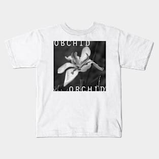 Orchid In Drops Kids T-Shirt